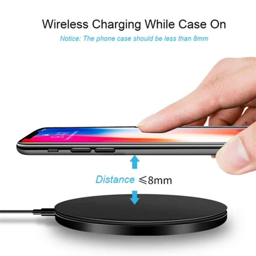 60W Fast Wireless Charging Pad — Universal, Slim & Case-Friendly