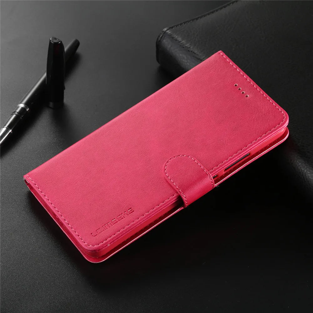 Samsung Galaxy A03 Leather Wallet Flip Case – Magnetic, Card Holder, Luxury Cover