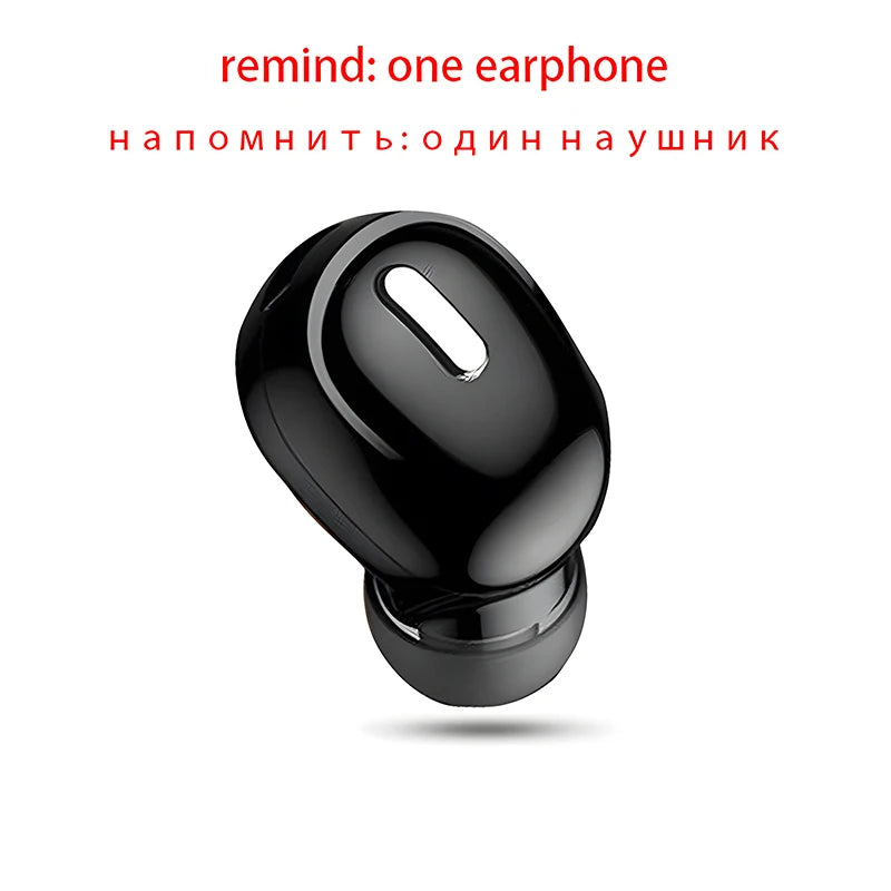 Wireless Bluetooth Earbuds – Single In-Ear Headset with Mic