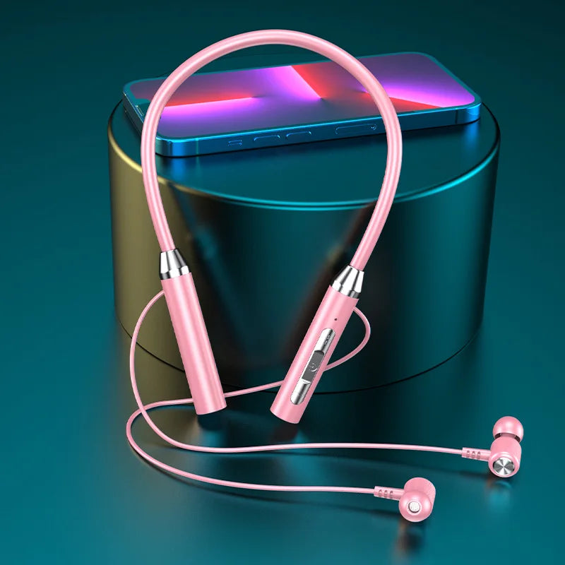 Magnetic Neckband Bluetooth Earphones – ANC, IPX5, 8H Playtime