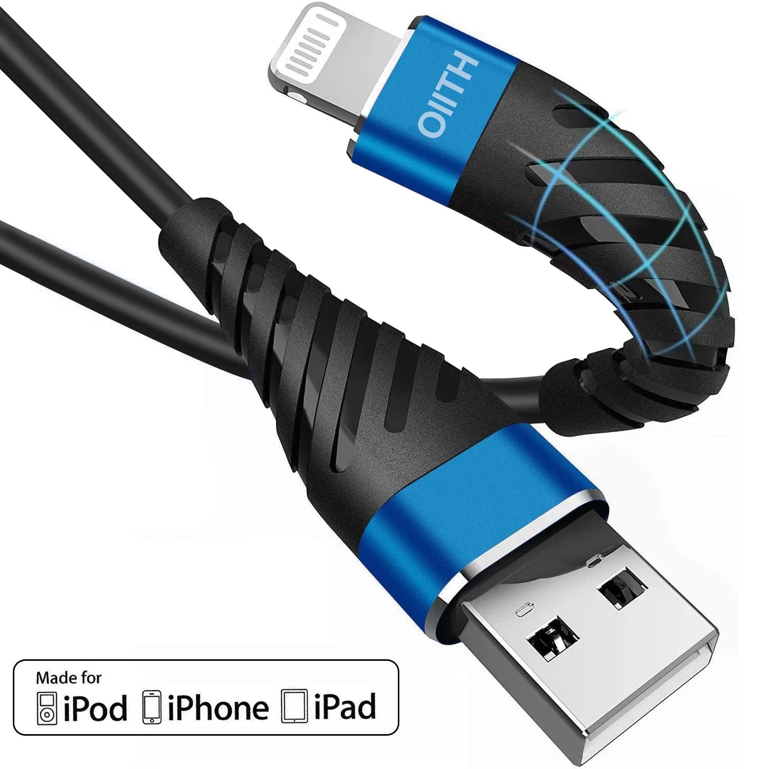 3A Fast Charging Lightning Cable for iPhone & iPad | Nylon Braided