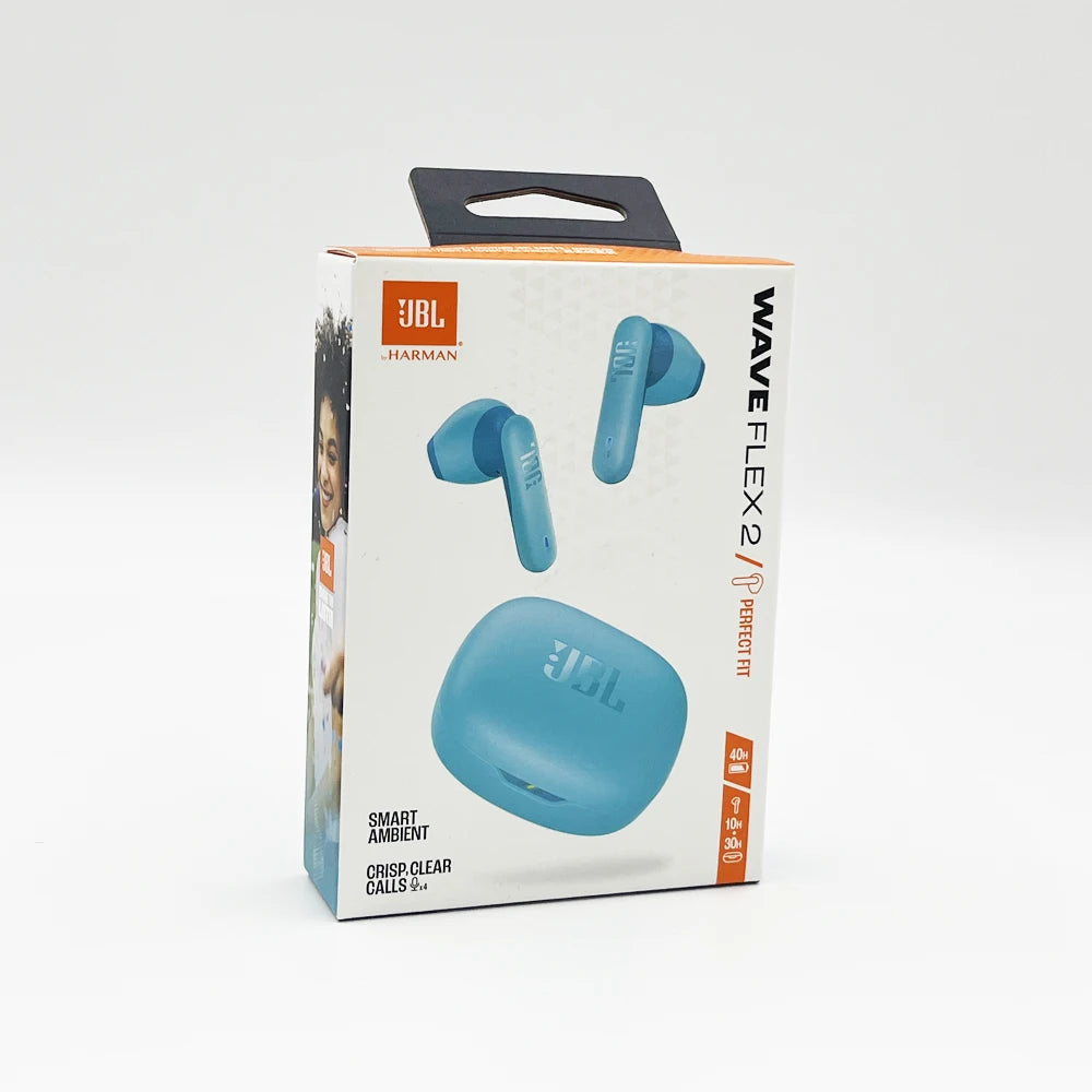 JBL Wave Flex 2 True Wireless Earbuds – Semi In-Ear, Bluetooth 5.3, Call Noise Cancelling