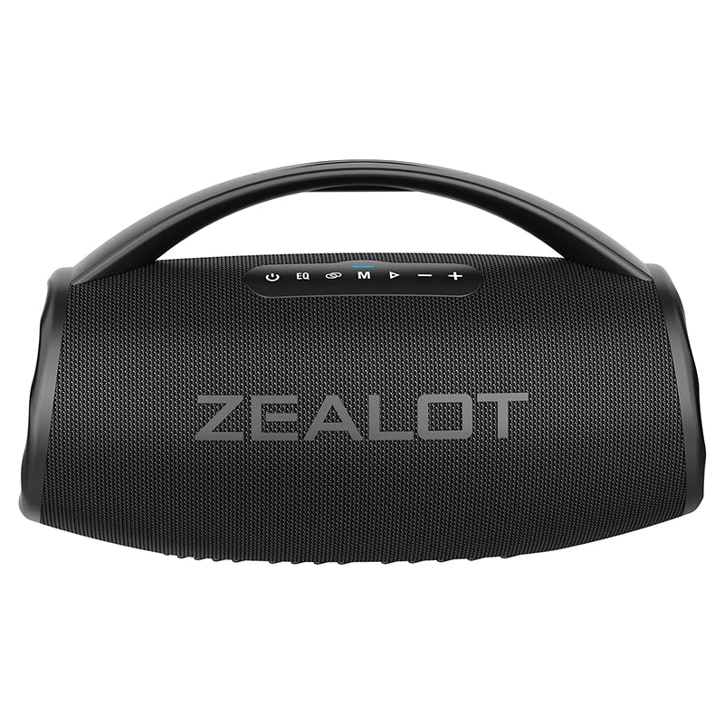 ZEALOT S97 80W Bluetooth Party Speaker — 16,000mAh, IPX6 Waterproof, RGB Lights & 360° Stereo