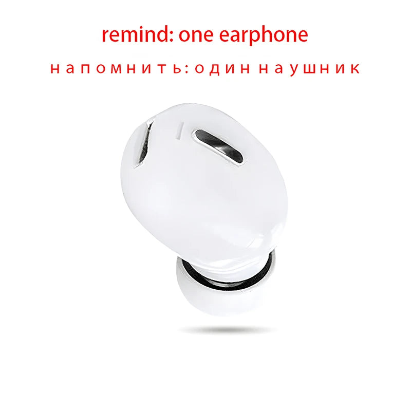 Wireless Bluetooth Earbuds – Single In-Ear Headset with Mic