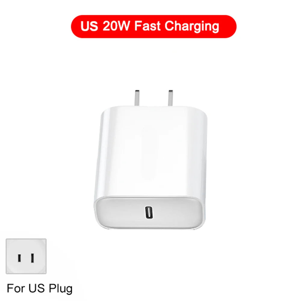 20W USB-C Fast Charger for iPhone 14 / 13 / 12 / 11 / X Series