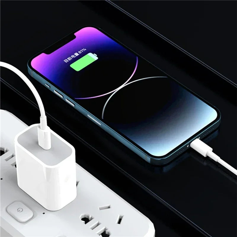 35W USB-C Fast Charger + Cable for iPhone & iPad | US & EU Plug