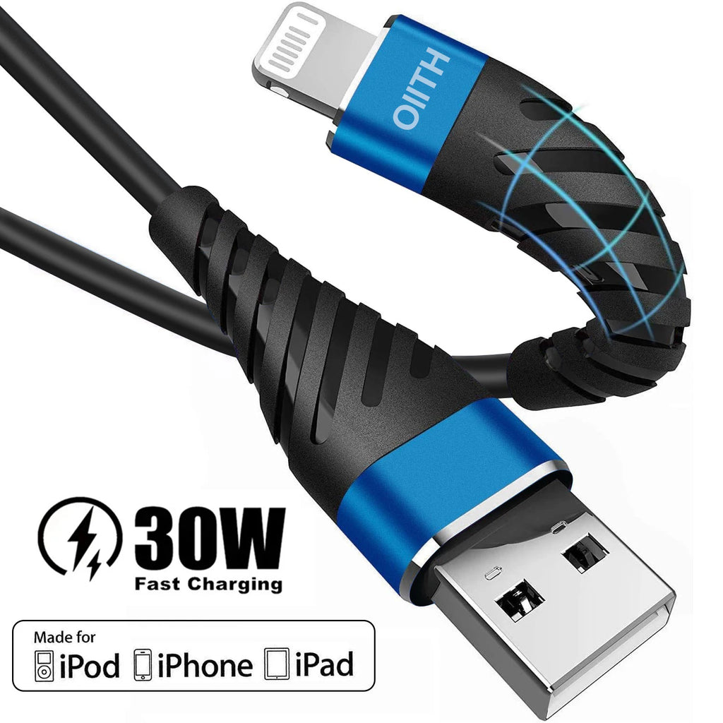 3A Fast Charging Lightning Cable for iPhone & iPad | Nylon Braided