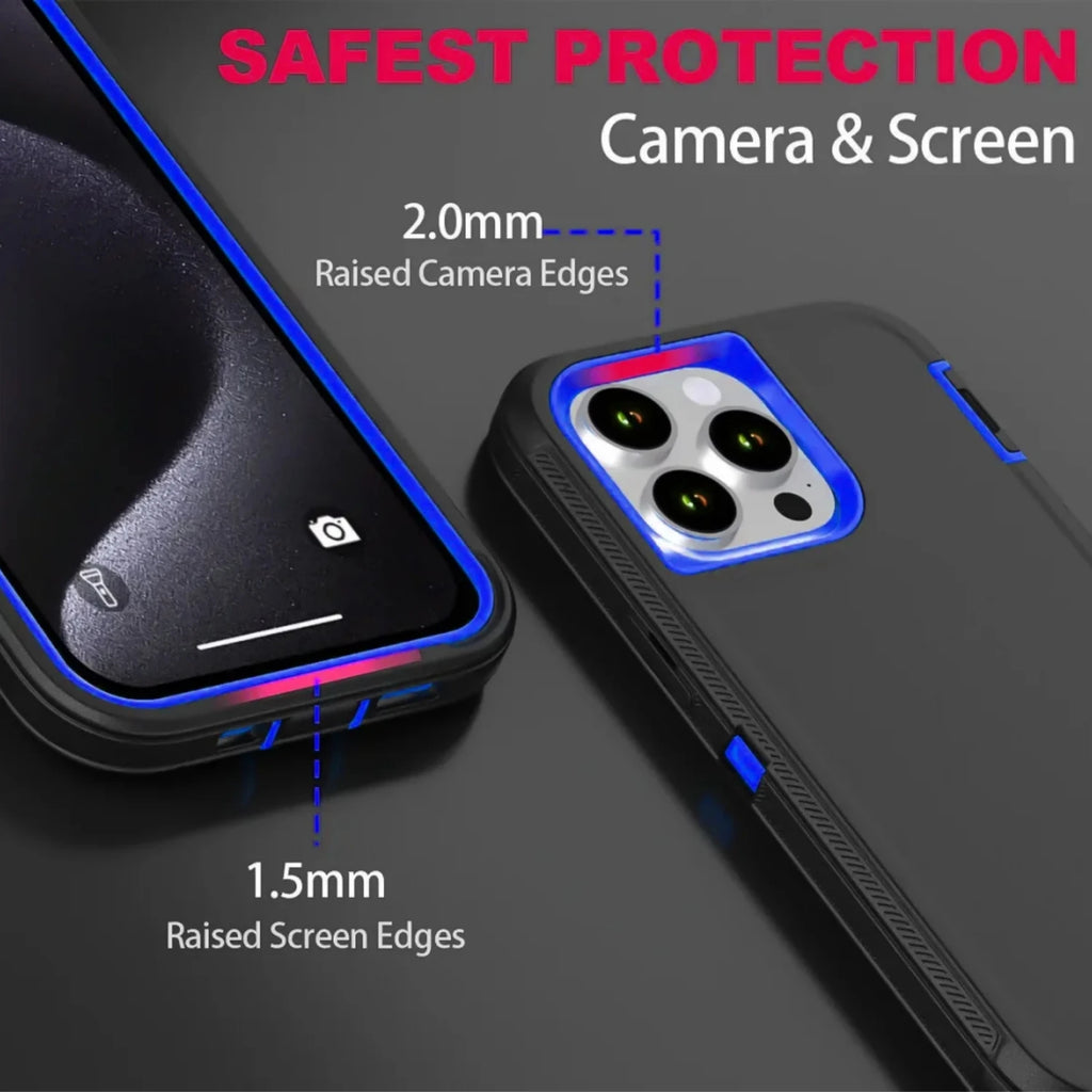 MagSafe Armor Shockproof Case — iPhone 11 to 17 Series (Air, Plus, Pro, Pro Max)