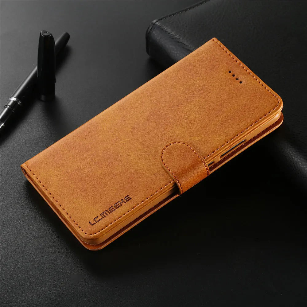 Samsung Galaxy A03 Leather Wallet Flip Case – Magnetic, Card Holder, Luxury Cover