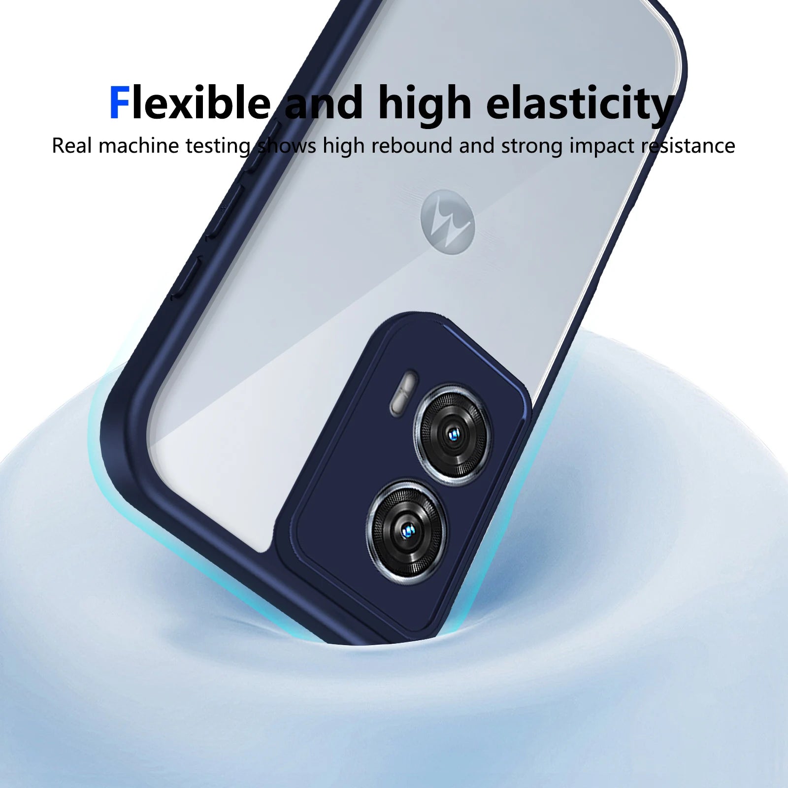 Motorola Moto G Series Airbag Shockproof Case – Clear TPU, Drop Protection