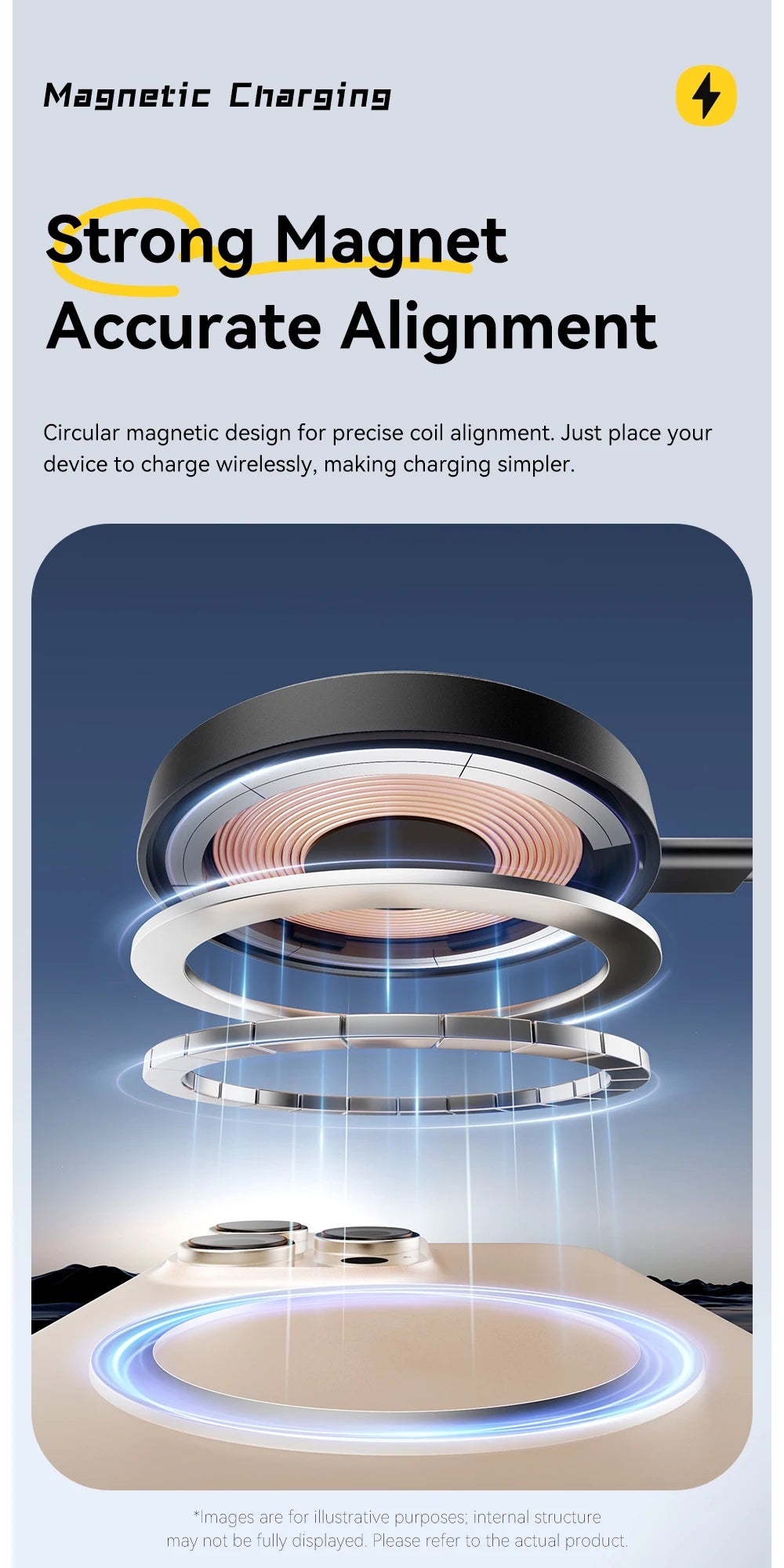 Essager 15W Magnetic Wireless Charger — iPhone 16/15/14/13 & AirPods