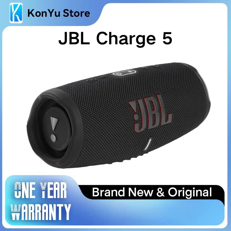 JBL Charge 5 Portable Bluetooth Speaker – IP67 Waterproof, 20H Playtime, Powerbank